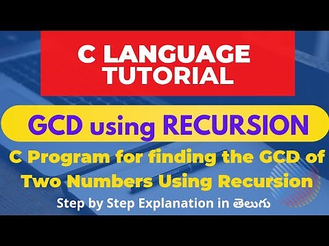 C Language || C program for finding GCD of 2 Numbers using RECURSION