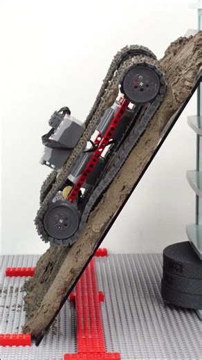 Challenge LEGO Technic on Muddy Slope #lego #legotechnic #epic #smartlego #legocar
