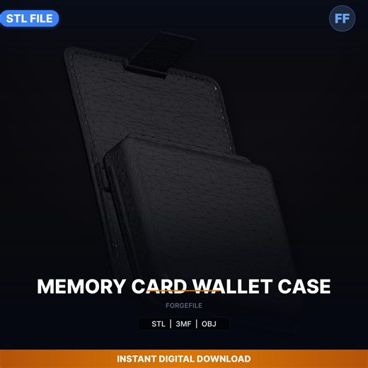 Memory Card Wallet Case STL File | Storage Box | 3D Print Download - Etsy UK