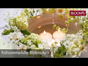 Sommerliche Blütenschale | DIY Sommerdeko | summer decoration | BLOOM’s Floristik