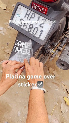 Platina game over sticker☑️