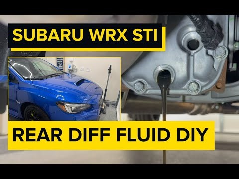 How to Change Rear Differential Fluid | 2018–2021 Subaru WRX STI (Step-by-Step)