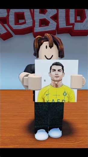 Bacon Competes in a Cristiano Ronaldo Art Challenge! #roblox #robloxedit #robloxshorts