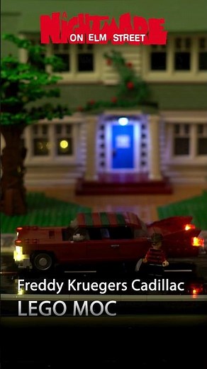 LEGO Freddy Krueger Cadillac MOC - Nightmare on Elm Street #shorts