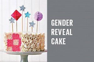 It's a...well you have to cut the cake to find out! Use your fave vanilla cake recipe (or even a boxed mix!) to make this super-cool checkerboard gender reveal cake. Oh, and before you cut that cake? Check out these old wives' tales for guessing whether you're having a boy or girl —> http://ow.ly/ngnE3096rgq | Today's Parent