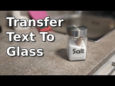 How to Print Glass - How to Transfer Text to Glass at Home