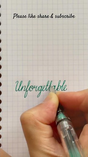 How to Write Unforgettable in Cursive | Cursive Handwriting Tutorial