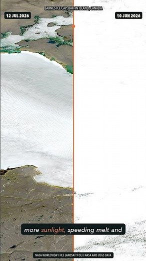 This Arctic Ice Cap Lost Its Snow in 32 Days