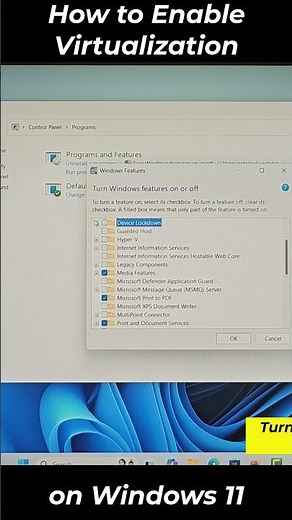 How to Enable Virtualization on Windows 11 #virtualization #windows11
