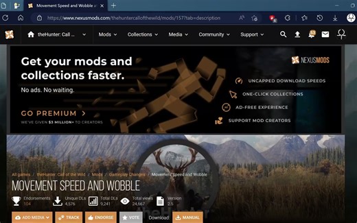 【荒野的呼唤】N网MOD演示-移速和摆动-Movement Speed and Wobble