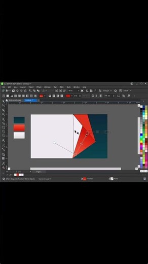 Visiting card design in CorelDraw #shorts