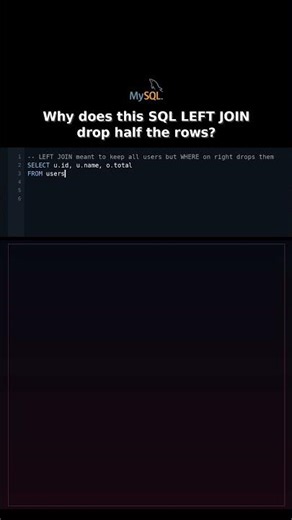 Why does this SQL LEFT JOIN drop half the rows? #sqlreliability