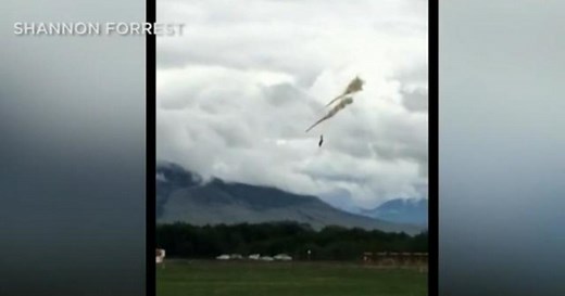 Jet performing flyover crashes in Canada
