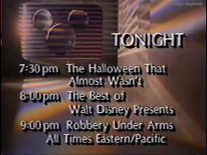Tonight on The Disney Channel promo 1988