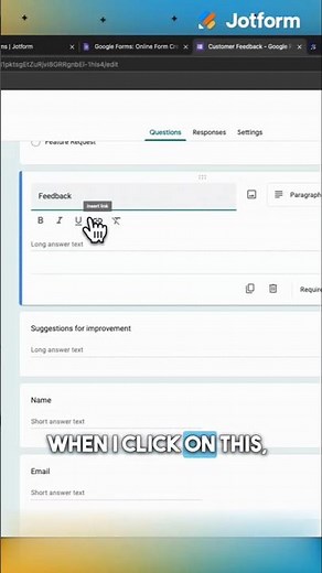 How to Add a Link to a Google Form 🔗 #tutorial