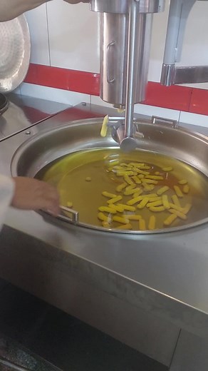 Deep-Frying Food Preparation in a Professional Kitchen