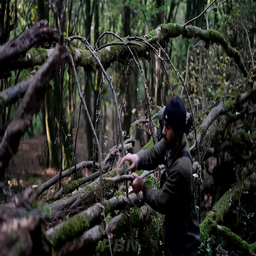 Surviving a heavy rain While Camping_ Cozy Shelter and Fireplace Building Part 5 | Survival Expeditions