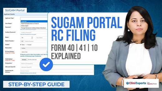 SUGAM Portal for RC Filing – Full Walkthrough Troubleshooting Tips | CliniExperts | CliniExperts Services Pvt. Ltd.