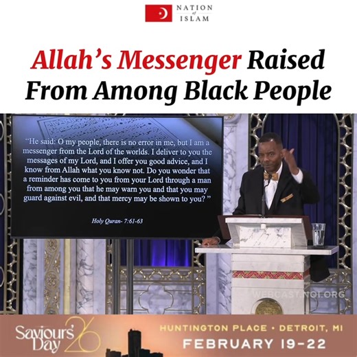 We thank Allah for His Coming in The Person of Master Fard Muhammad Who raised up The Most Honorable Elijah Muhammad and The Honorable Minister Louis Farrakhan!! The full replay of “The Elevated Places: Let this mind of Allah (God) be in you” delivered by Student Minister Shahid Muhammad is available https://webcast.noi.org/sunday-replay/ #NOISundays #MasterFardMuhammad #ElijahMuhammad #Farrakhan #Christ #jesus #bible #Resurrection | The Nation of Islam