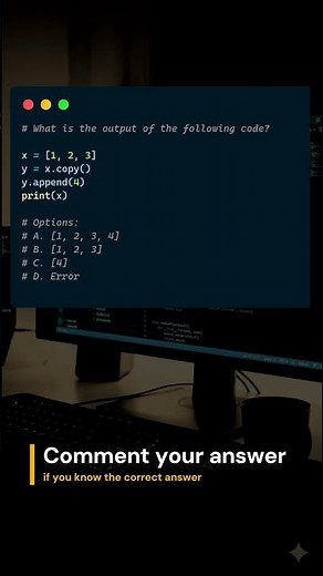 Python List .copy() Saves the Day! 🎯 #python #coding