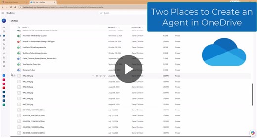 Microsoft Copilot Agents in OneDrive Explained | Daniel Christian posted on the topic | LinkedIn