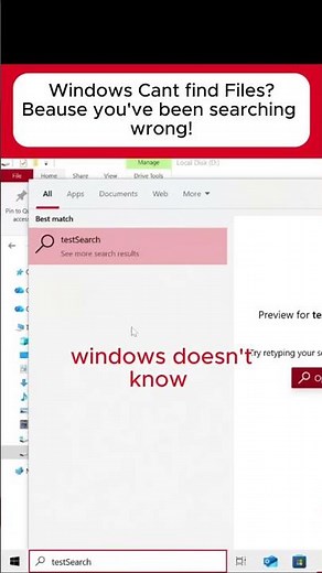 File not found? How to search for files in windows properly