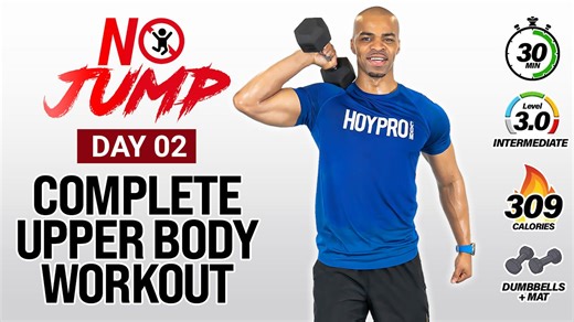 30 Minute COMPLETE Upper Body Workout - NO JUMP #02