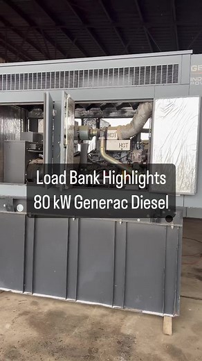 7K views · 77 reactions | Generac 80 kW diesel load bank highlights. #diesel #loadbank #generator #loadtest #generac #industrial #commercialpower #generatortech | Generator Source | Facebook