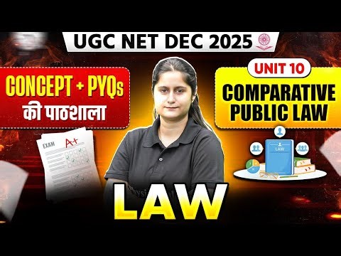 UGC NET Dec Law Classes 2025 | UGC NET Paper 2 Law Unit 10 Comparative Public Law PYQs 2025