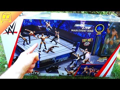 WWE Elite SMACKDOWN Main Event Ring EXCLUSIVE Jinder Mahal Toy Playset Unboxing Construction Review!
