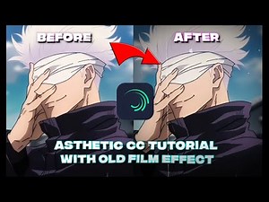 Dark Asthetic CC With Old Film Effect Tutorial + Preset |Alight Motion