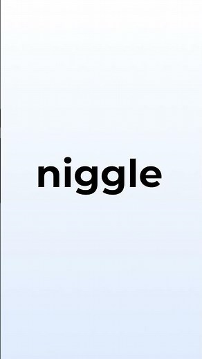 How to pronounce niggle. #shorts