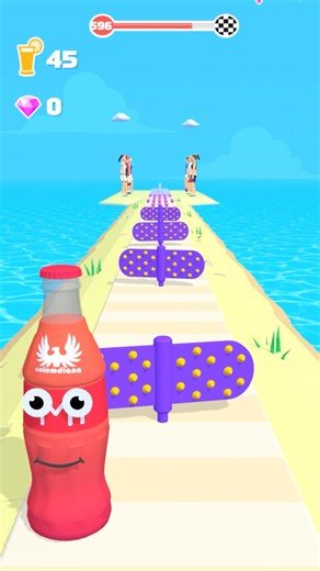 596 Juice Run 🚂🥶🧃 👾 Satisfying And Relaxing ASMR Sound Gameplay. #stmkgaming #shorts #gaming .