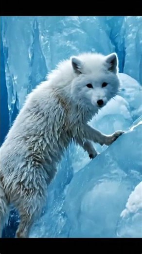 Fox Tries to Climb Waterfall Gets Soaked | Funny AI Animal Short | Ease Loop