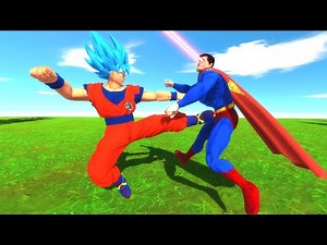 Goku Vs Superman - What If Battle? - Animal Revolt Battle Simulator