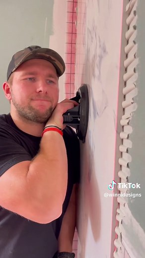 No Tiling! @CASTICO shower panels. These are 3/4” solid panels that feel like a hybrid between tile and some. They have many different design options for colors. #diy #work #construction #homeimprovement #homerenovation #bathroomremodel #entrepreneur #hardwork #interiordesign #tools #asmr #home #HomeImprovement #interiordesigner #designer