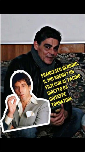Francesco Benigno: Il mio sogno? Un film con Al Pacino, diretto da Giuseppe Tornatore