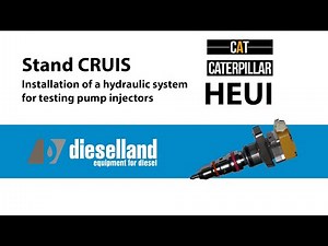 HEUI. Installation of the hydraulic system on the CRUIS stand