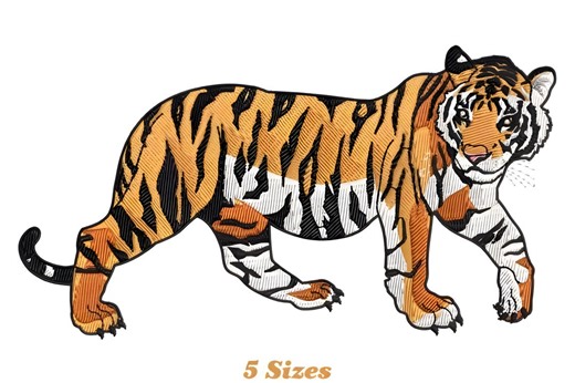 Tiger Embroidery Design: Animal Machine Embroidery Pattern (digital Download) - Etsy
