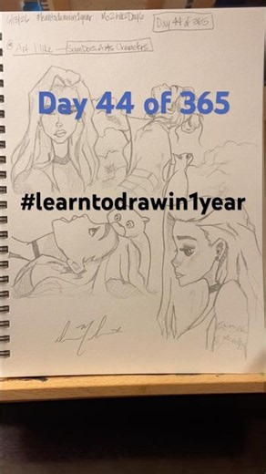 1YrArtGlowUp: Mo2Wk2Day6 #learntodrawin1year #samdoesart