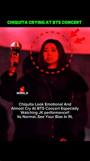 Chiquita Cry See Her Bias On BigScreen.🥺 #베이비몬스터 #babymonster #chiquita #치키타 #shorts