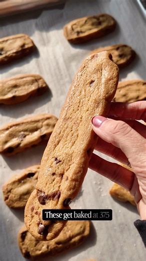 Brown butter cookie baguettes | easy, chewy and gooey! #cookies #baking #recipe #cookierecipe