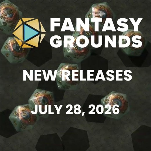 New Releases July 28, 2026 #vtt #rpg