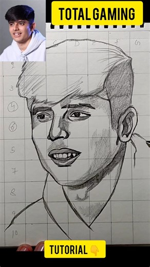 How to Draw Ajju Bhai | Total Gaming Drawing Step by Step | Drawing Total Gaming for beginners #art