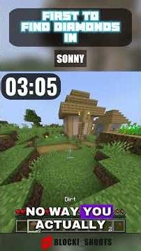 Can He Find Diamonds In 4 MINUTES...🤔#minecraft #minecraftparkour