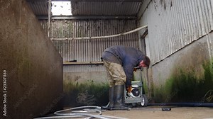 Male with broken equipment unable to get it working properly.