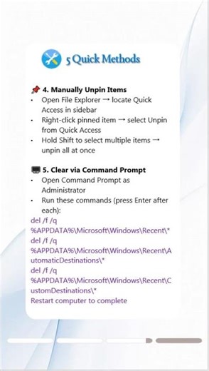 🧹 How to Clear Quick Access in Windows 11#windows11 #quickaccess