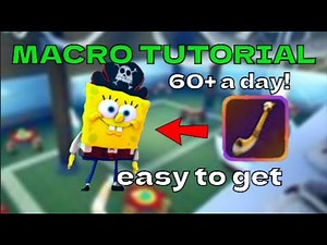 How to macro the new event in spongebob td!!