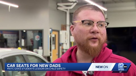 Milwaukee college hosts car seat safety drive for students and fathers