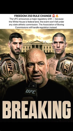 No Athletic Commission for UFC Freedom 250?!